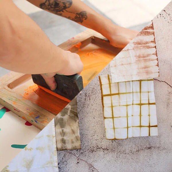 natural paints and screen printing workshop