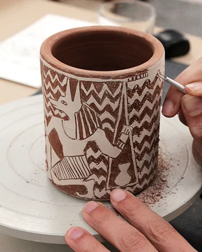 ceramics workshops - sgraffito workshop